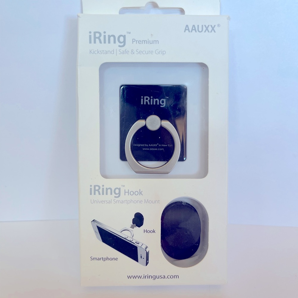 Ring cell phone holder for car